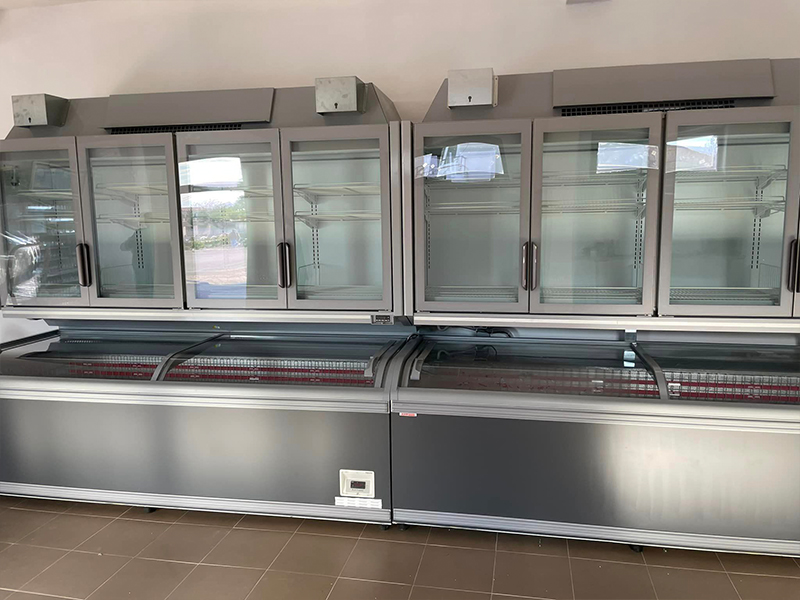 Vitrine expunere produse congelate verticale si orizontale